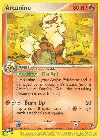 Arcanine 15/100 Reverse Holofoil Sandstorm Arcanine 15/100 Reverse Holofoil Sandstorm