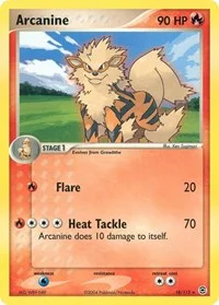 Arcanine | 18/112 | Normal | FireRed & LeafGreen
