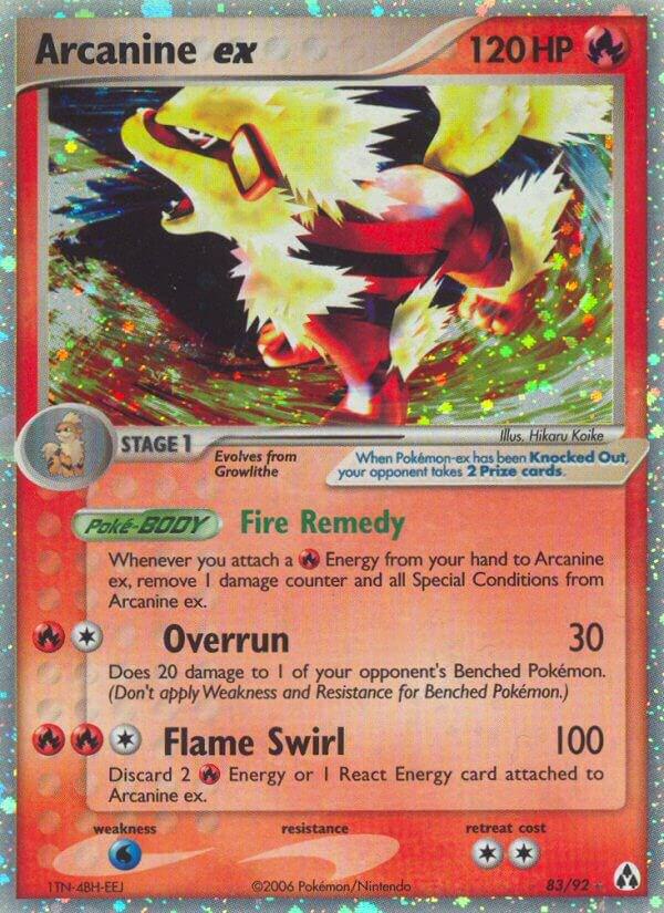 Arcanine ex 83/92 Holofoil Legend Maker Arcanine ex 83/92 Holofoil Legend Maker
