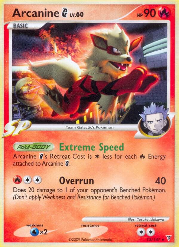 Arcanine G 15 Reverse Holofoil Supreme Victors