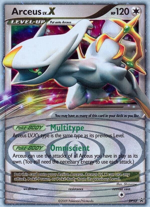 Arceus LV.X DP53 Holofoil Diamond and Pearl Promos Arceus LV.X DP53 Holofoil Diamond and Pearl Promos