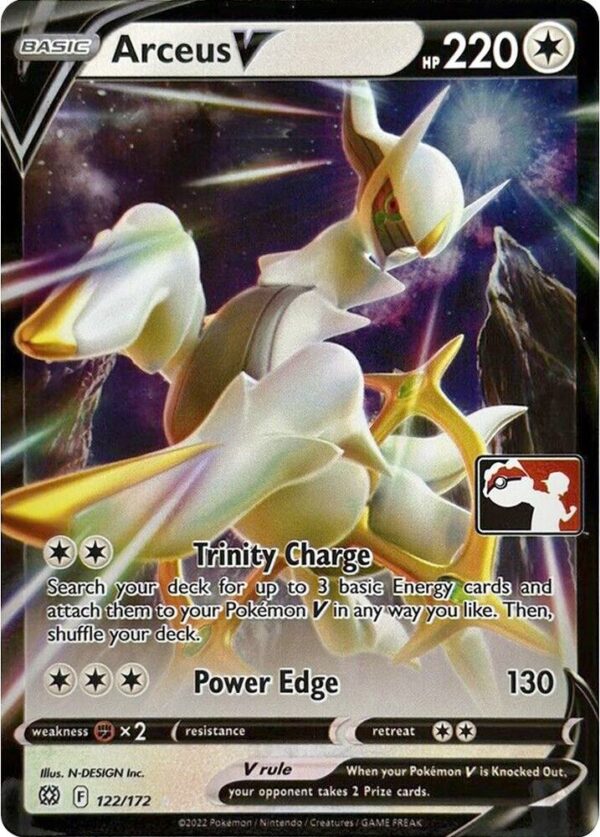 Arceus V 122/172 Holofoil Prize Pack Series Cards