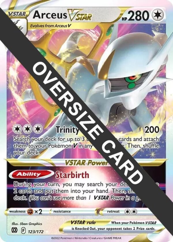 Arceus VSTAR 123/172 Holofoil Jumbo Cards