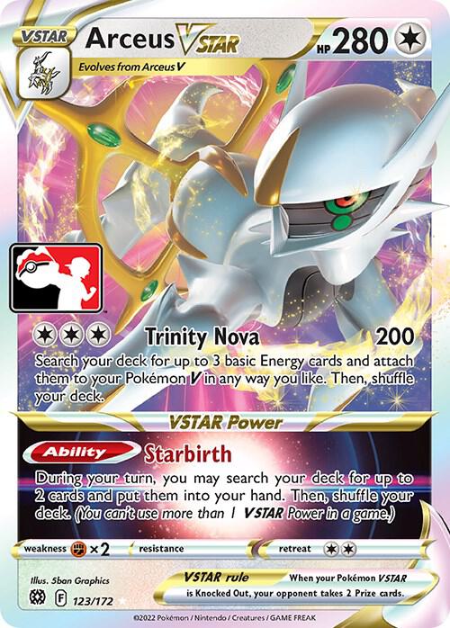 Arceus VSTAR 123/172 Holofoil Prize Pack Series Cards Arceus VSTAR 123/172 Holofoil Prize Pack Series Cards