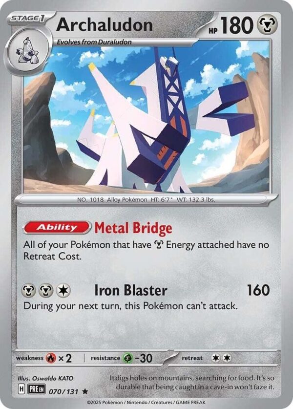 Archaludon 070/131 Holofoil SV: Prismatic Evolutions