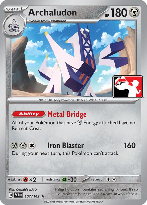 Archaludon 107/142 Normal Prize Pack Series Cards Archaludon 107/142 Normal Prize Pack Series Cards
