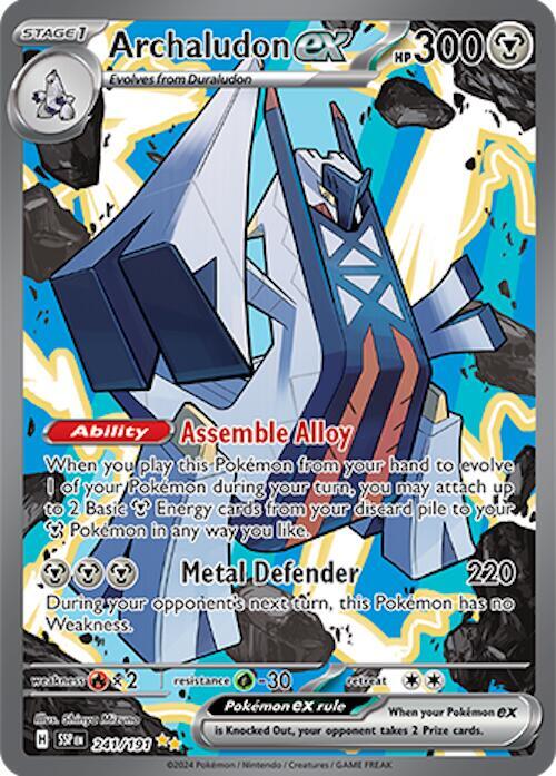Archaludon ex 241/191 Holofoil SV08: Surging Sparks Archaludon ex 241/191 Holofoil SV08: Surging Sparks
