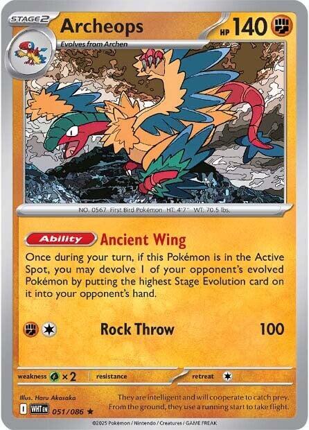 Archeops 051/086 Holofoil SV: White Flare