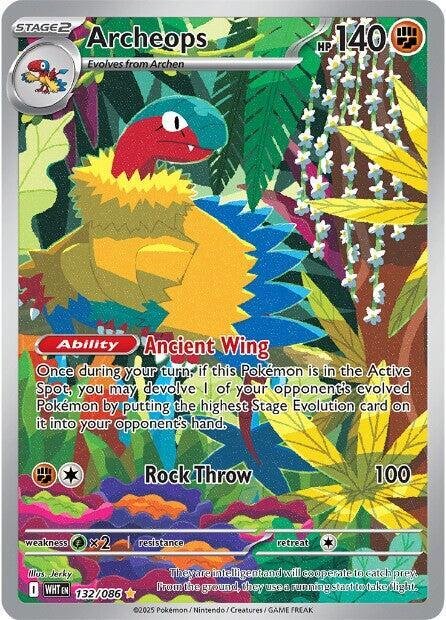 Archeops 132/086 Holofoil SV: White Flare Archeops 132/086 Holofoil SV: White Flare