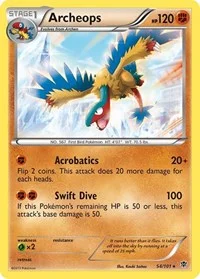 Archeops | 54/101 | Reverse Holofoil | Plasma Blast