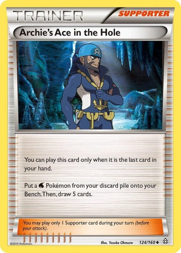 Archie’s Ace in the Hole 124/160 Normal XY – Primal Clash Archie’s Ace in the Hole 124/160 Normal XY – Primal Clash