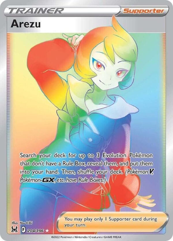 Arezu (Secret) 204/196 Holofoil SWSH11: Lost Origin Arezu (Secret) 204/196 Holofoil SWSH11: Lost Origin