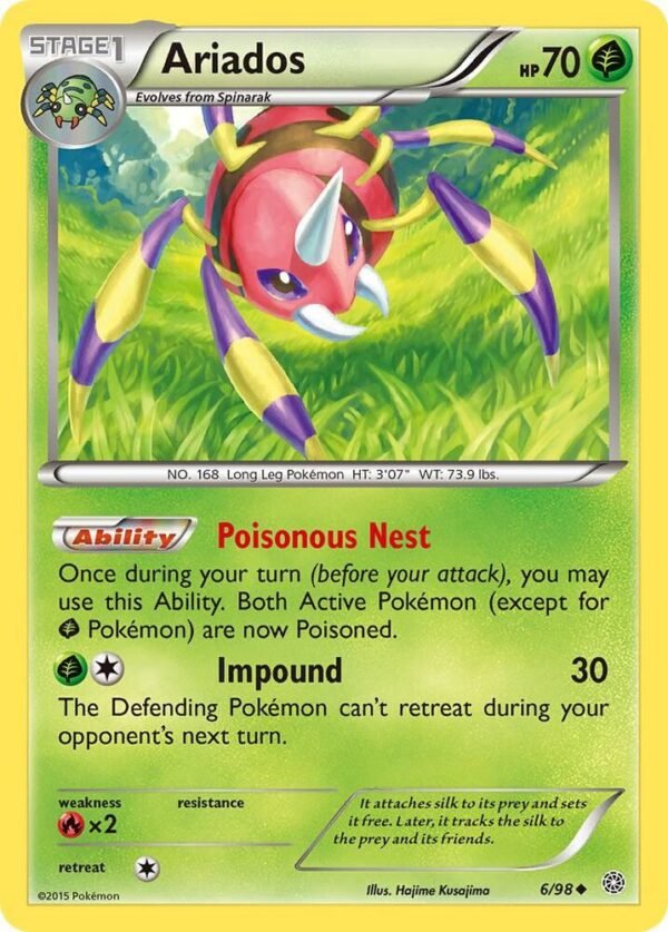Ariados 6/98 Normal XY – Ancient Origins Ariados 6/98 Normal XY – Ancient Origins
