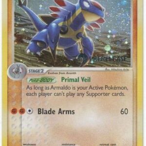Armaldo 1/100 (Prerelease) 001/100 Holofoil Miscellaneous Cards & Products Armaldo 1/100 (Prerelease) 001/100 Holofoil Miscellaneous Cards & Products