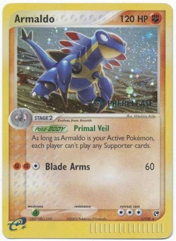 Armaldo 1/100 (Prerelease) 001/100 Holofoil Miscellaneous Cards & Products