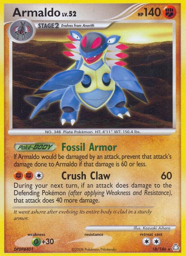 Armaldo 18/146 Reverse Holofoil Legends Awakened