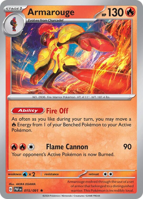 Armarouge 015/091 Holofoil SV: Paldean Fates