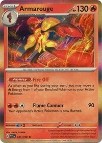 Armarouge | 041/198 | Reverse Holofoil | SV01: Scarlet & Violet Base Set Armarouge | 041/198 | Reverse Holofoil | SV01: Scarlet & Violet Base Set