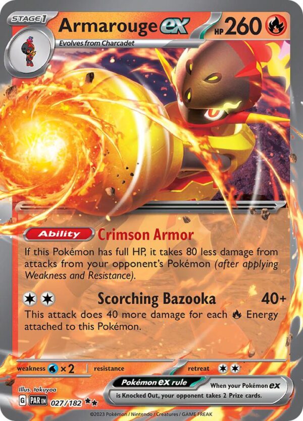 Armarouge ex 027/182 Holofoil SV04: Paradox Rift Armarouge ex 027/182 Holofoil SV04: Paradox Rift