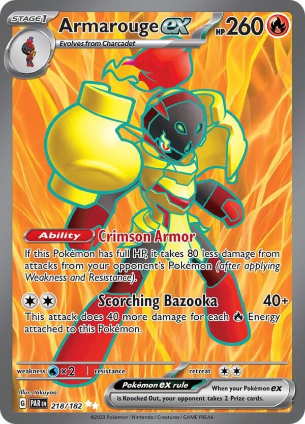 Armarouge ex 218/182 Holofoil SV04: Paradox Rift Armarouge ex 218/182 Holofoil SV04: Paradox Rift
