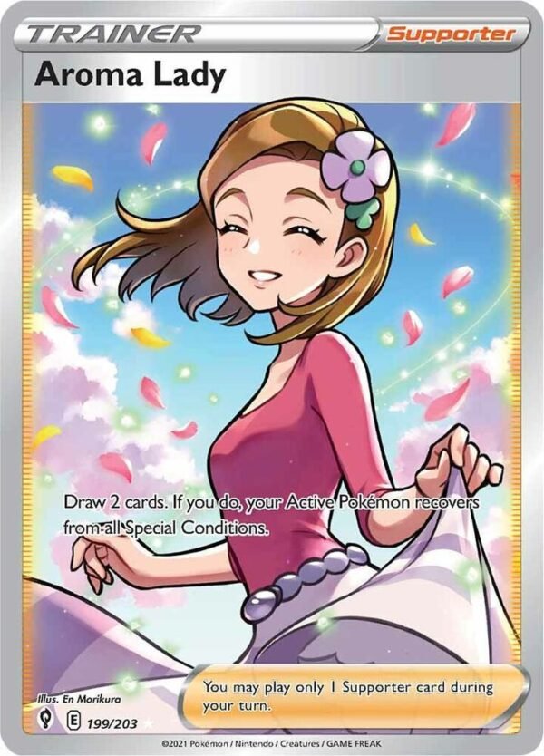Aroma Lady (Full Art) 199/203 Holofoil SWSH07: Evolving Skies