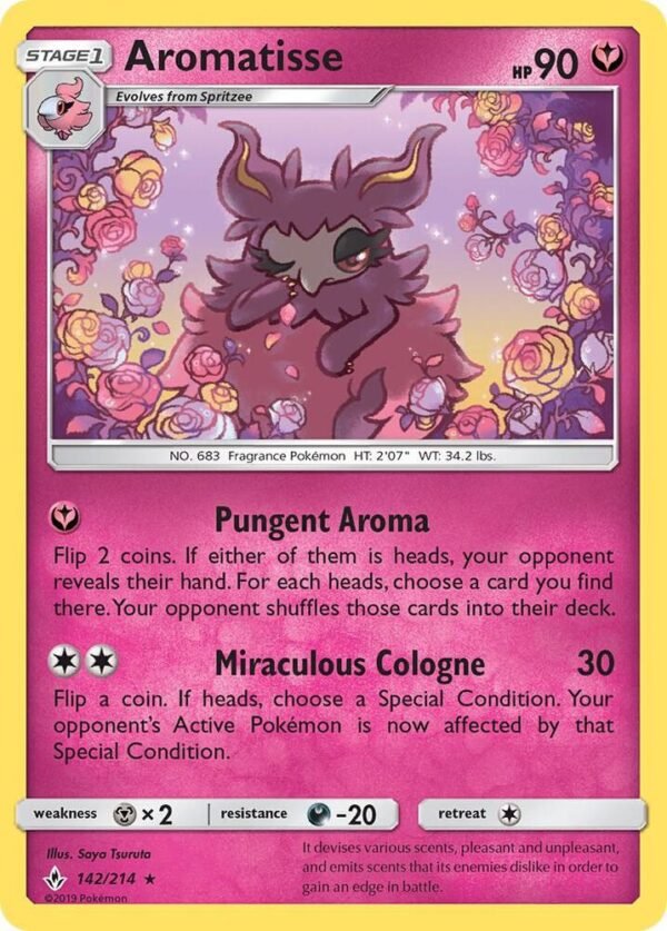 Aromatisse 142/214 Reverse Holofoil SM – Unbroken Bonds
