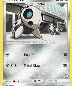 Aron (18) 65/111 Normal SM Trainer Kit: Alolan Sandslash & Alolan Ninetales