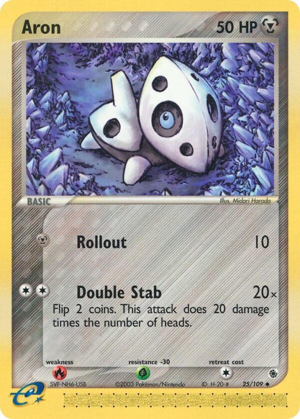 Aron 25/109 Reverse Holofoil Ruby and Sapphire Aron 25/109 Reverse Holofoil Ruby and Sapphire