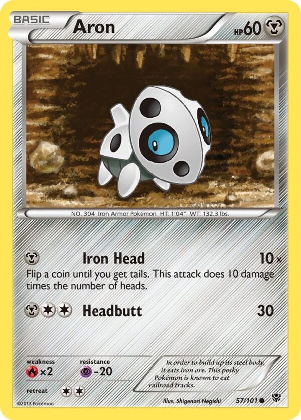 Aron 57/101 Reverse Holofoil Plasma Blast