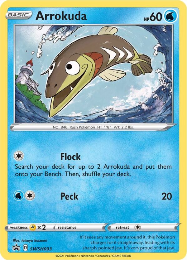 Arrokuda SWSH093 Holofoil SWSH: Sword & Shield Promo Cards