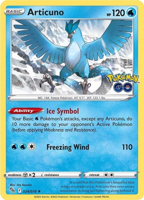 Articuno 024/078 Reverse Holofoil Pokemon GO
