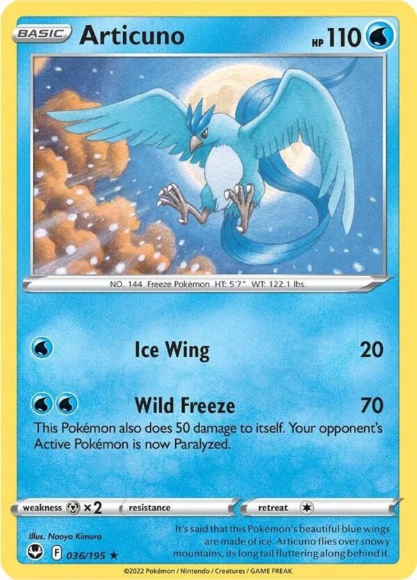 Articuno 036/195 Holofoil SWSH12: Silver Tempest