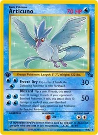 Articuno (17) | 17/62 | 1st Edition | Fossil