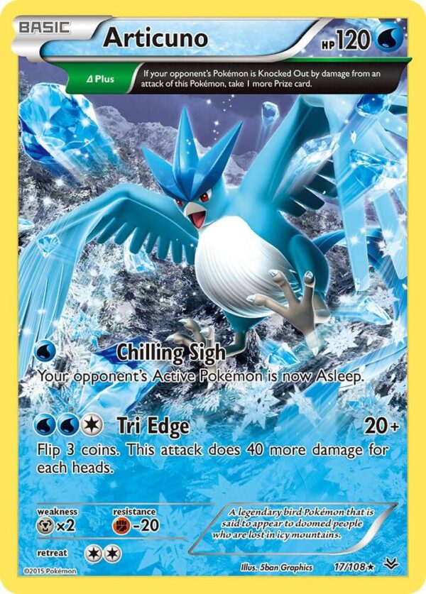 Articuno (17 Delta) 17/108 Reverse Holofoil XY – Roaring Skies Articuno (17 Delta) 17/108 Reverse Holofoil XY – Roaring Skies