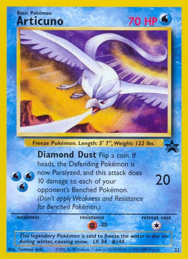 Articuno (22) 22/53 Normal WoTC Promo Articuno (22) 22/53 Normal WoTC Promo