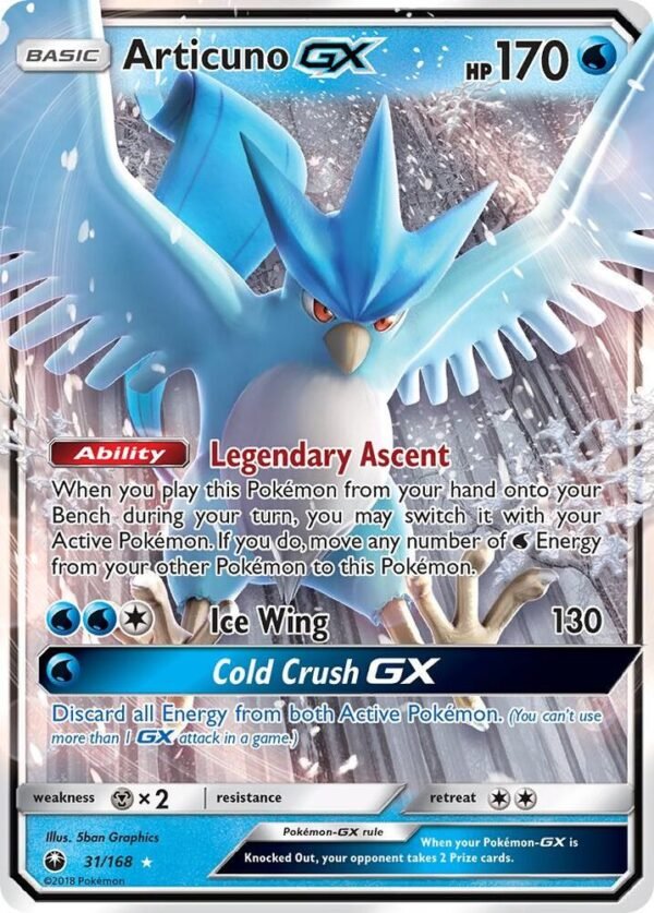 Articuno GX 31/168 Holofoil SM – Celestial Storm