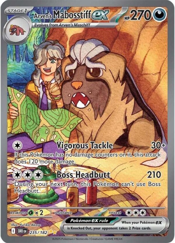 Arven’s Mabosstiff ex 235/182 Holofoil SV10: Destined Rivals