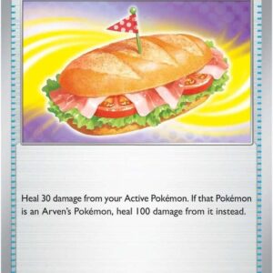 Arven’s Sandwich 161/182 Reverse Holofoil SV10: Destined Rivals Arven’s Sandwich 161/182 Reverse Holofoil SV10: Destined Rivals