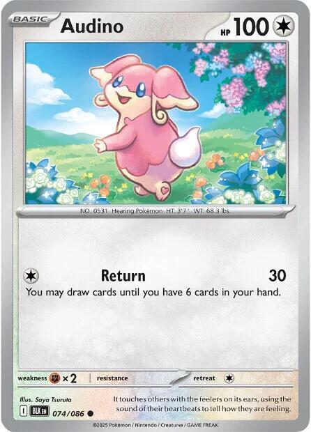 Audino 074/086 Normal SV: Black Bolt