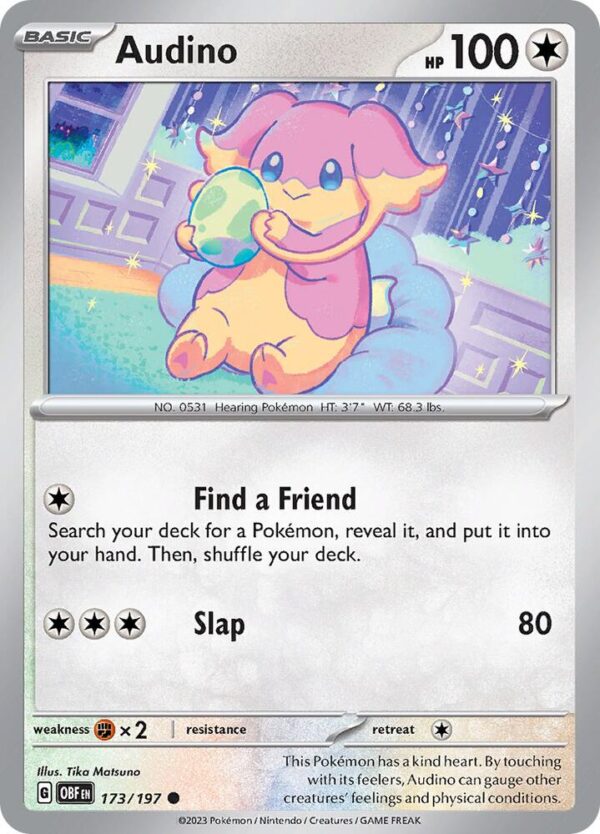 Audino 173/197 Normal SV03: Obsidian Flames