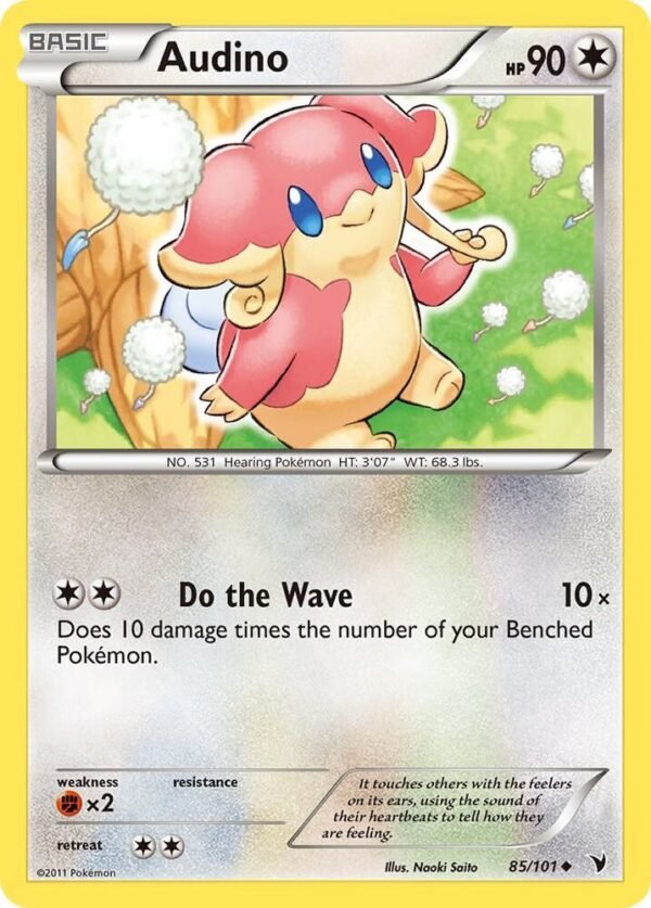 Audino 85/101 Reverse Holofoil Noble Victories Audino 85/101 Reverse Holofoil Noble Victories