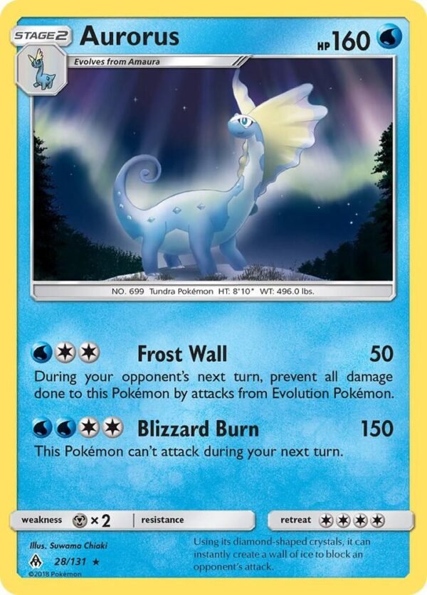 Aurorus 28/131 Reverse Holofoil SM – Forbidden Light