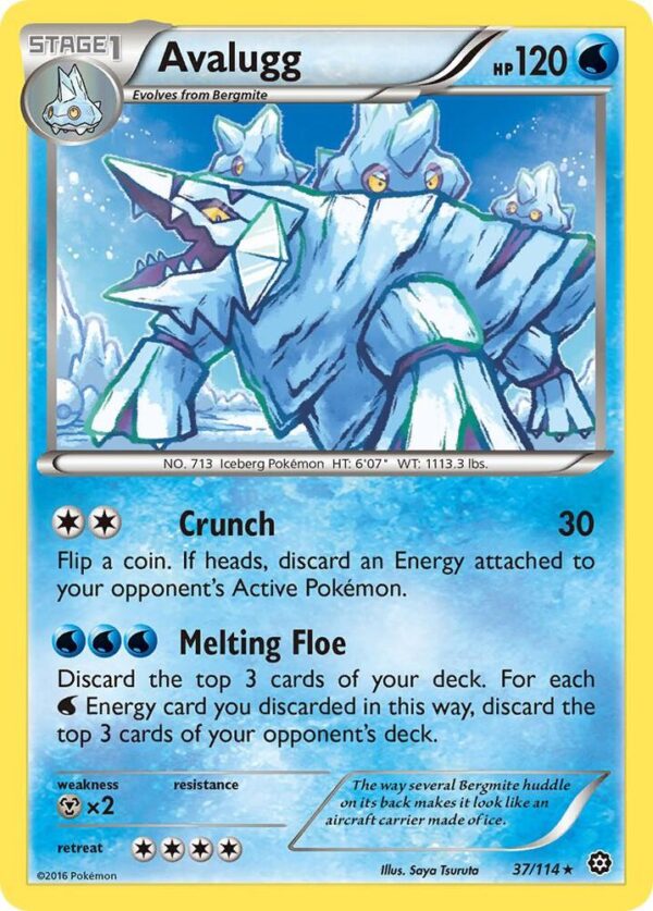 Avalugg 37/114 Reverse Holofoil XY – Steam Siege Avalugg 37/114 Reverse Holofoil XY – Steam Siege