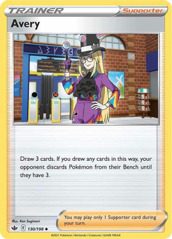 Avery 130/198 Reverse Holofoil SWSH06: Chilling Reign
