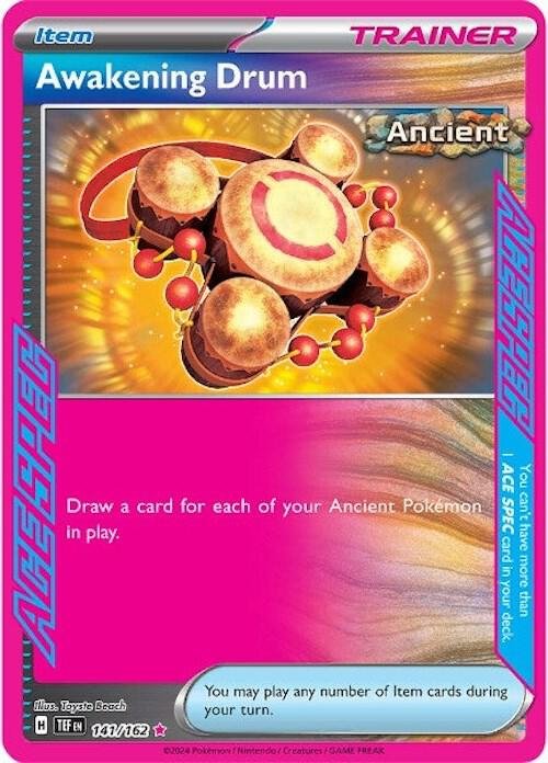Awakening Drum 141/162 Holofoil SV05: Temporal Forces
