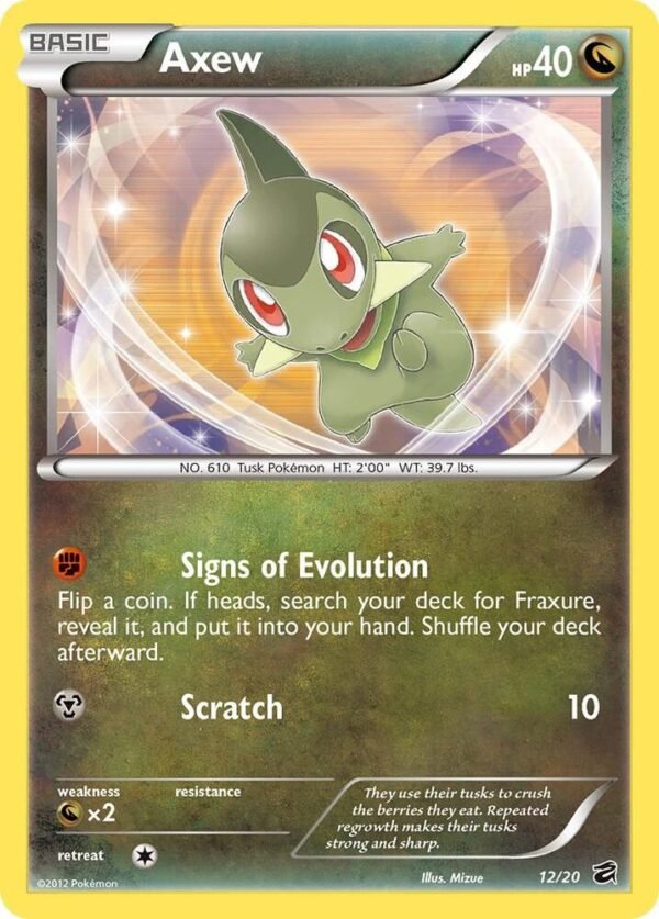 Axew (12) 12/20 Holofoil Dragon Vault