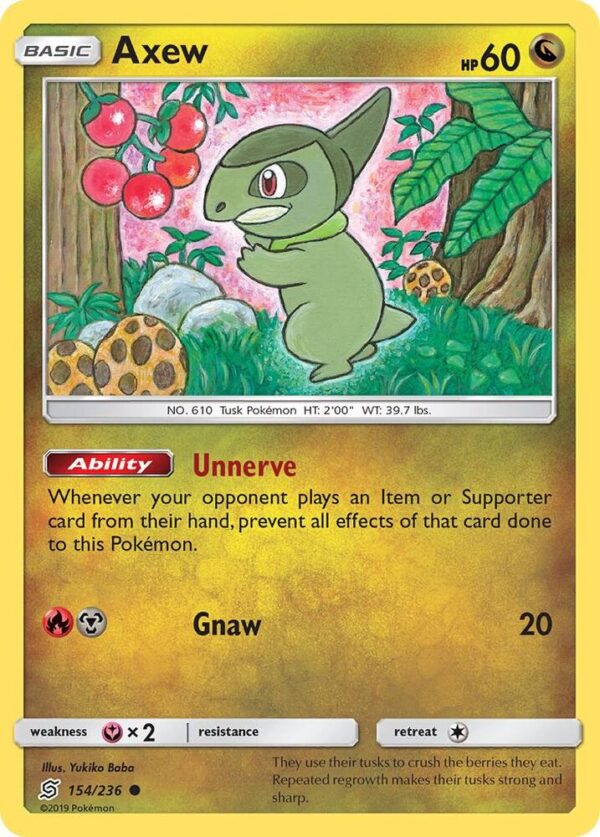 Axew 154/236 Normal SM – Unified Minds Axew 154/236 Normal SM – Unified Minds