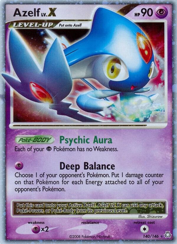 Azelf LV.X 140/146 Holofoil Legends Awakened