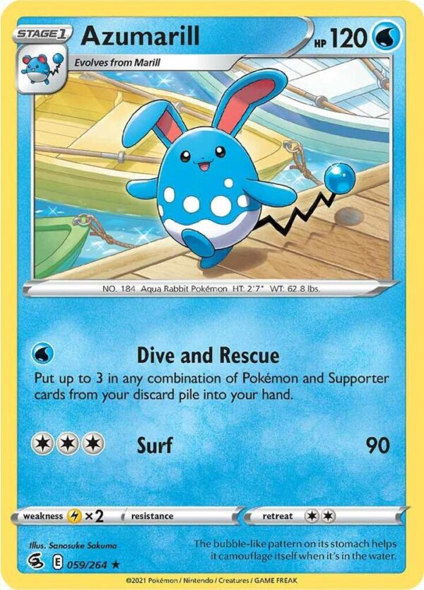 Azumarill 059/264 Reverse Holofoil SWSH08: Fusion Strike