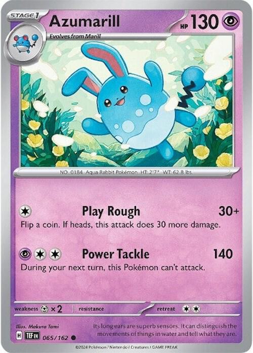 Azumarill 065/162 Reverse Holofoil SV05: Temporal Forces
